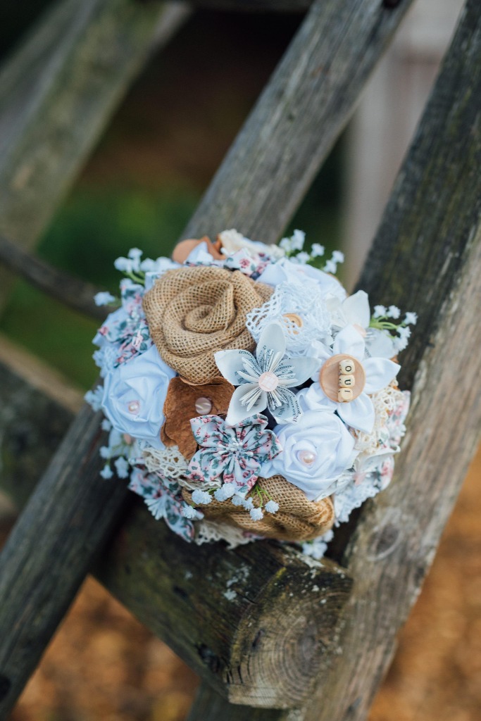 Bouquet de mariée champêtre en tissu origami
Bouquet de mariage accessoires
Bouquet de mariée original en tissu liberty
